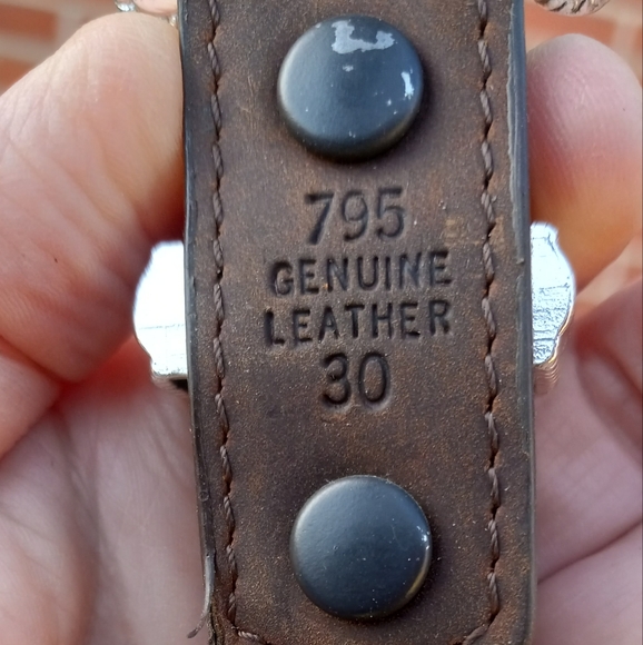 Ladies Bay Apache Leather Western Belt - Picture 6 of 6